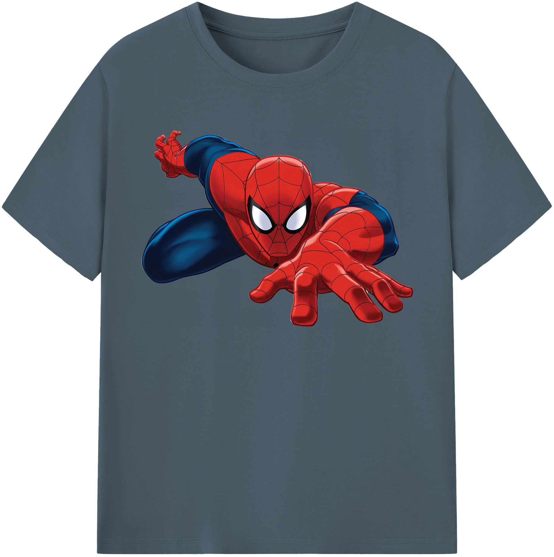 （画像用） Spider Man スパイダーマン 綿100％半袖Tシャツ（フロントプリント）